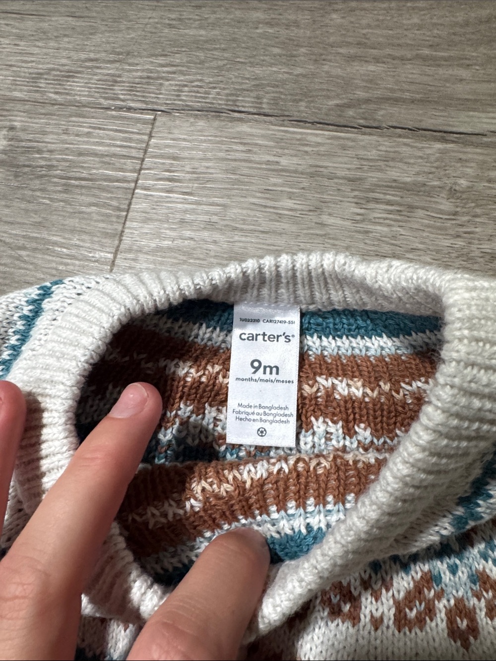 Carters Matching Sweater + Corduroy Pants - Picture 3 of 5